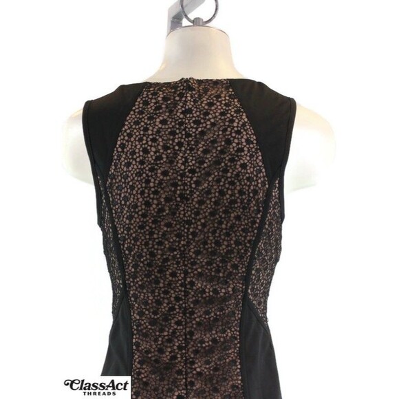 NikiBiki Women Black Dress Lace Lined Short Stretch Zip Back Sz M - Picture 3 of 5